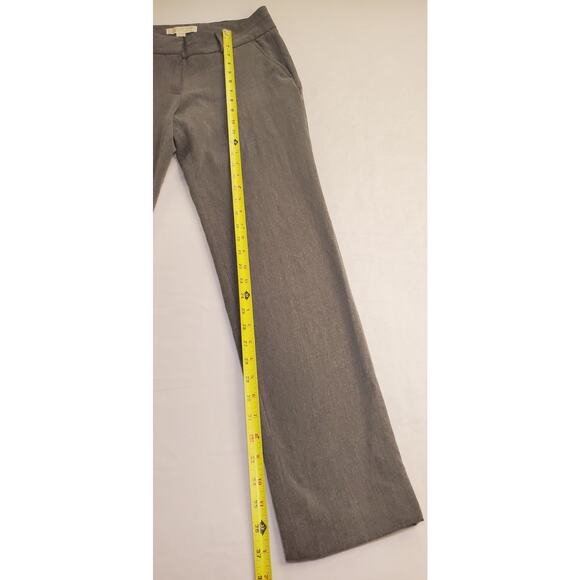 Michael Kors Sz 4 Dress Slacks Pants Women Zipper Poly Blend Stretch Gray Ca15 - Picture 2 of 8